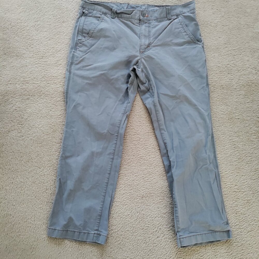L.L. Bean 40x30 Mens Gray Allagash Pants 100% Cotton 5 Pocket 509447 GUC